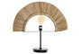 DKD Home Decor Lámpara Sobremesa Colonial Yute Hierro Natural Negro 17 x 52 x 57 cm