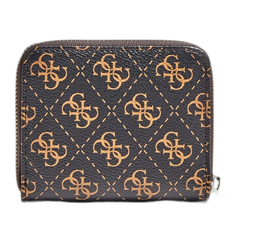 Kamryn, Cartera de tela, SLG Pequeño cierre, Marrón, Para mujeres