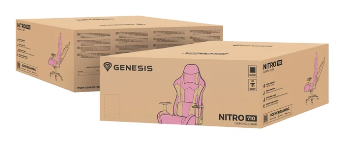 GENESIS Silla Gaming Nitro 710 Rosa y Blanco GENESIS Silla Gaming Nitro 710 Rosa y Blanco