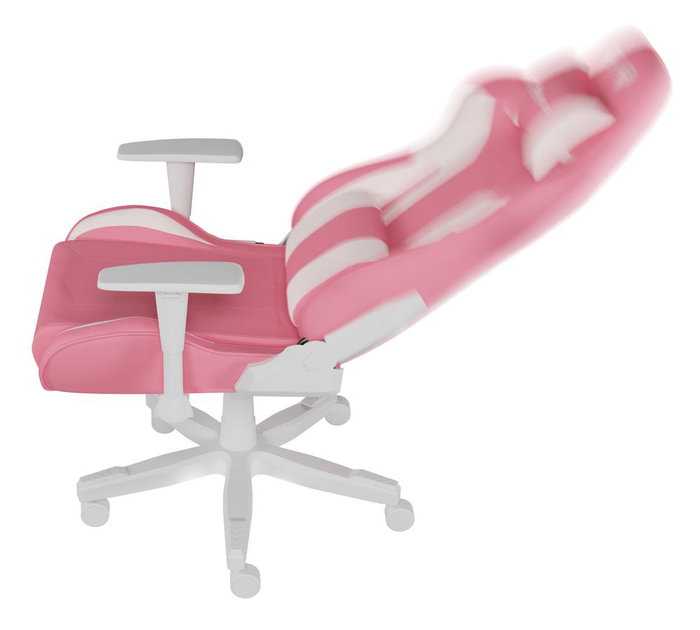 Genesis Nitro 710 Silla Gaming Ergonómica de Cuero Ecológico, Blanco, Rosa