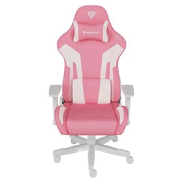 GENESIS Nitro 710 Silla Gaming Ergonómica de PC, Cuero Ecológico, Respaldo Ajustable, Blanco
