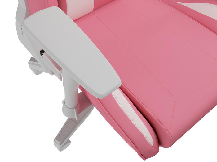 Genesis Nitro 710 Silla Gaming Ergonómica de Cuero Ecológico, Blanco, Rosa