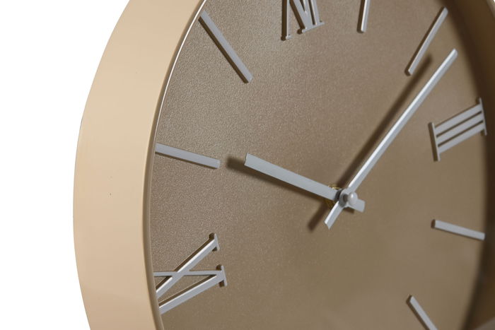 DKD Home Decor Reloj de Pared Azul Mostaza 4 x 30 x 30 cm (3 Unidades)