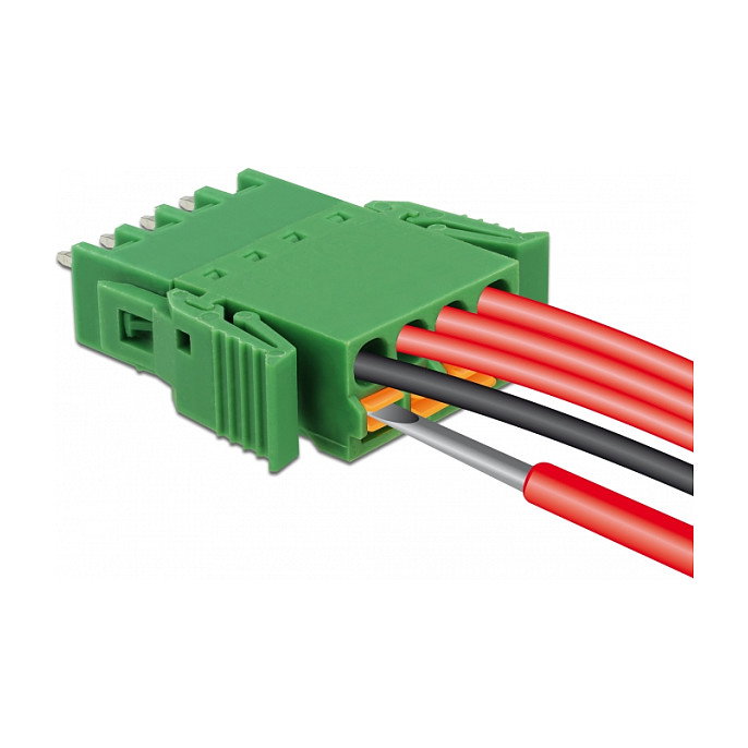 DeLOCK Terminal Block Set 65970, 4 Pines 3.81 mm para Placa de Circuito, Vertical, 24-12 AWG, -40 a 105 grados C