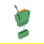 DeLOCK Terminal Block Set 65970, 4 Pines 3.81 mm para Placa de Circuito, Vertical, 24-12 AWG, -40 a 105 grados C