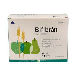 FARMASIERRA Bifibran 14 Sobres Complemento Alimenticio de Fibra Bifidógena