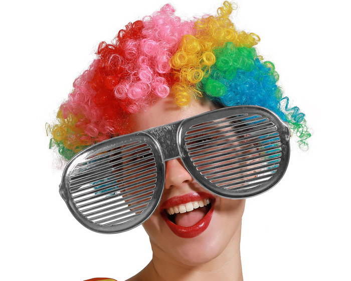 Gafas Plateado Carnaval Con Rejilla Mujer Adulto Para Fiestas y Disfraces Gafas Plateado Carnaval Con Rejilla Mujer Adulto Para Fiestas y Disfraces