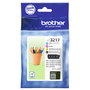 Brother Pack de 4 cartuchos de tinta LC3217VAL (Negro, Cian, Magenta, Amarillo) de alta calidad