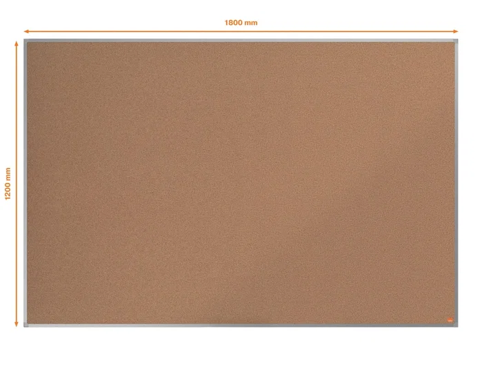 NOBO Tablero de anuncios de corcho Essence con marco de aluminio 180x120 cm NOBO Tablero de anuncios de corcho Essence con marco de aluminio 180x120 cm