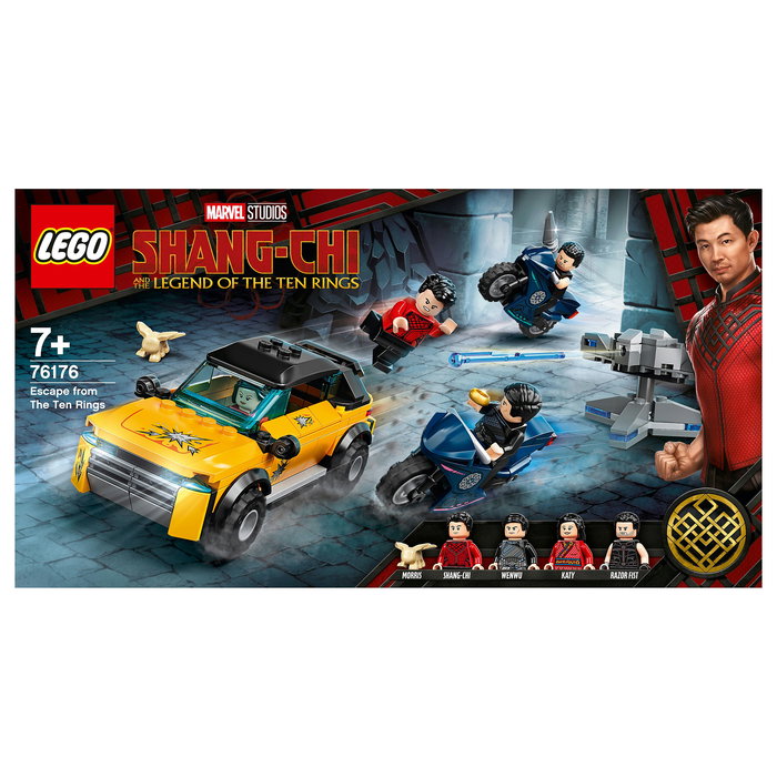 LEGO 76176 Marvel Avengers Escape de los Diez Anillos, Set de Construcción con 4 Minifiguras, 321 Piezas, para Niños de 7 a 99 Años