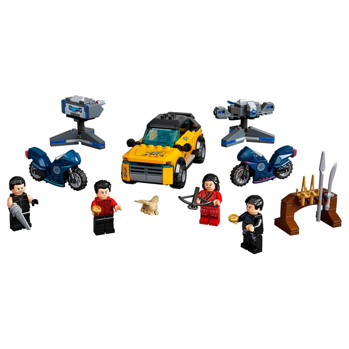 LEGO 76176 Marvel Avengers Escape de los Diez Anillos, Set de Construcción con 4 Minifiguras, 321 Piezas, para Niños de 7 a 99 Años