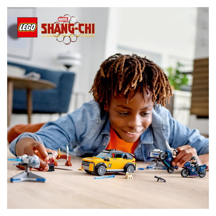 LEGO 76176 Marvel Avengers Escape de los Diez Anillos, Set de Construcción con 4 Minifiguras, 321 Piezas, para Niños de 7 a 99 Años