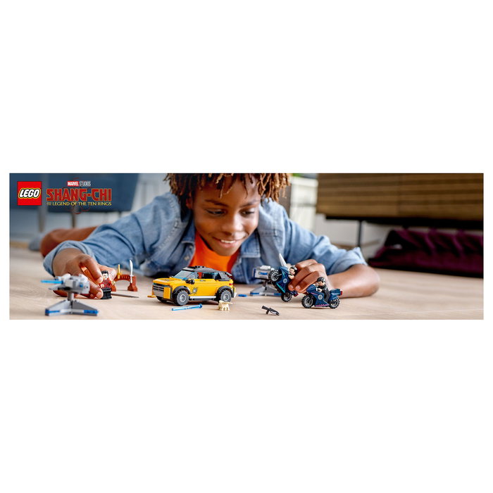 LEGO 76176 Marvel Avengers Escape de los Diez Anillos, Set de Construcción con 4 Minifiguras, 321 Piezas, para Niños de 7 a 99 Años