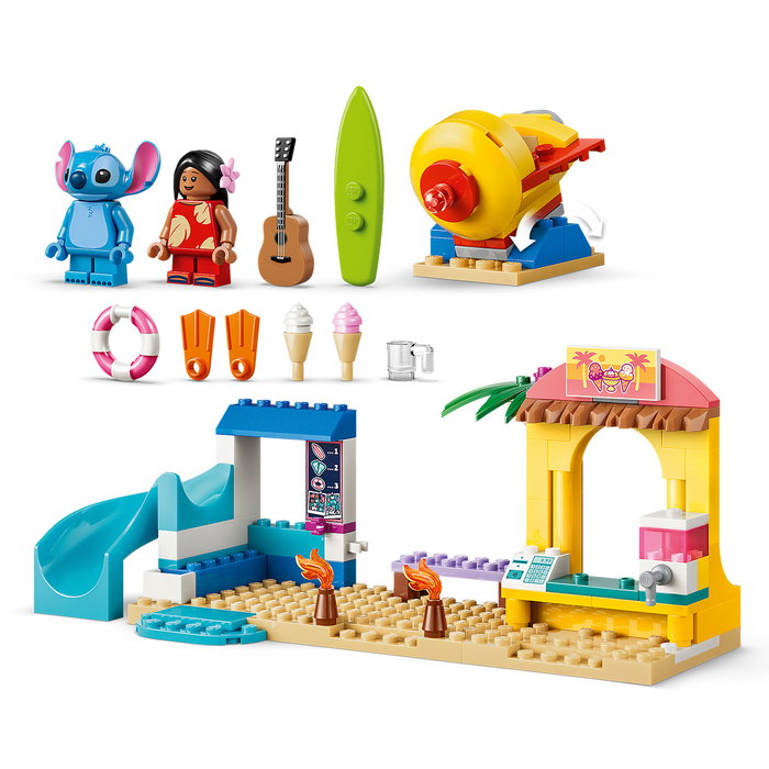 LEGO Disney Lilo & Stitch Diversión en la Playa 43296 - Juguete de Construcción +4 años (113 piezas)
