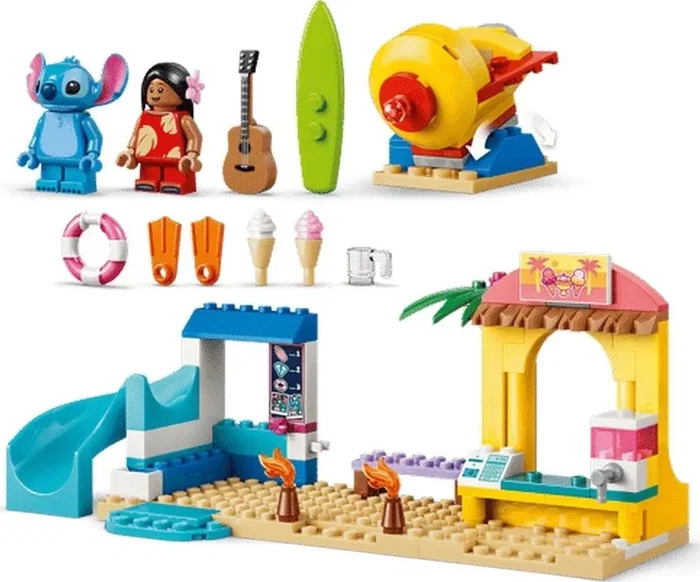 LEGO Disney Lilo & Stitch Diversión en la Playa 43296 - Juguete de Construcción +4 años (113 piezas)