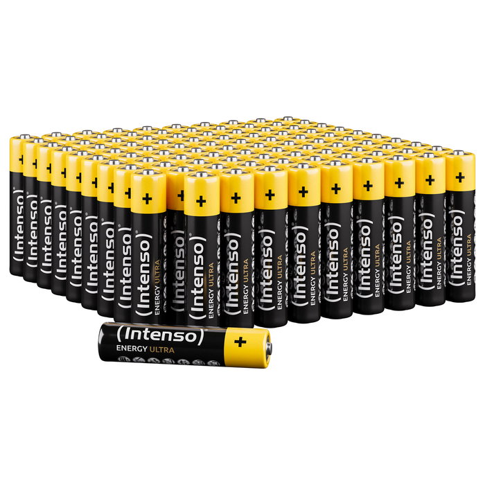 Intenso Pilas Alcalinas AAA LR03 Pack de 100 unidades