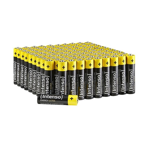 Intenso Pilas Alcalinas AAA LR03 Pack de 100 unidades