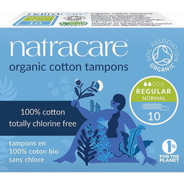 NATRACARE Tampon Regular sin aplicador 10 uds.