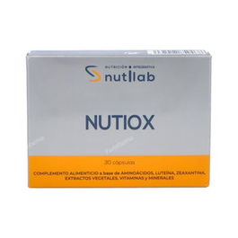 NUTILAB Nutiox 30 Cap. Suplemento para Energía e Inmunidad con Vitaminas C, B y Zinc