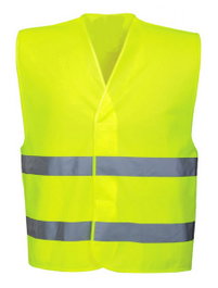 LAMS Chaleco Reflectante de Visibilidad Amarillo Talla Única