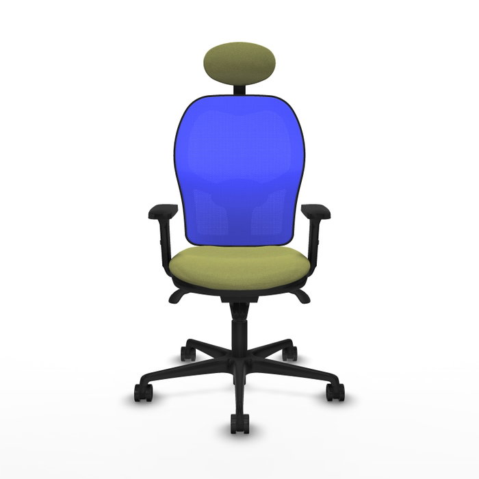 PIQUERAS Y CRESPO Silla de oficina Jorquera, Verde oliva y Azul PIQUERAS Y CRESPO Silla de oficina Jorquera, Verde oliva y Azul