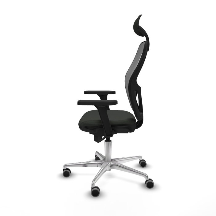 PIQUERAS Y CRESPO Silla de oficina Jorquera con mecanismo Sincro, Negro y Gris