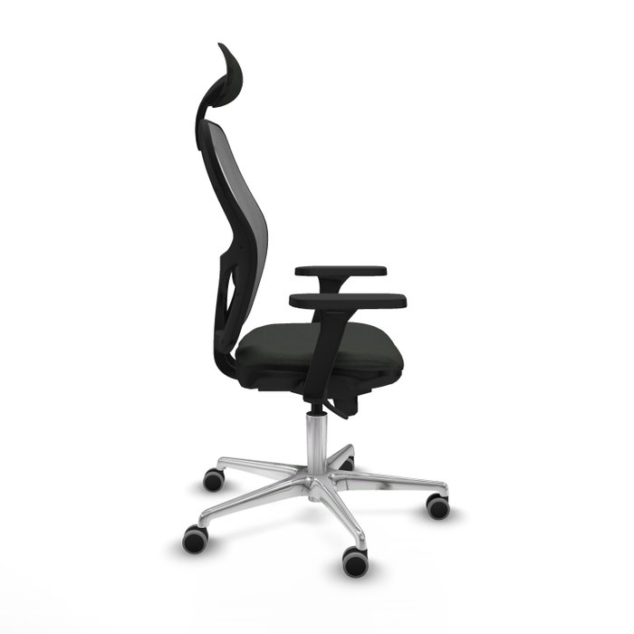 PIQUERAS Y CRESPO Silla de oficina Jorquera con mecanismo Sincro, Negro y Gris