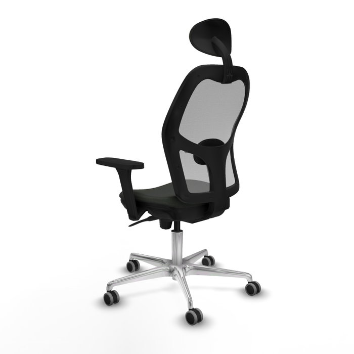 PIQUERAS Y CRESPO Silla de oficina Jorquera con mecanismo Sincro, Negro y Gris