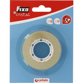 Cinta Adhesiva Fixo Cristal Rollo 33X19 Blister (Set de 12)