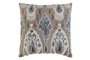 DKD Home Decor Cojín de Algodón Bordado Multicolor 45x45x8 cm