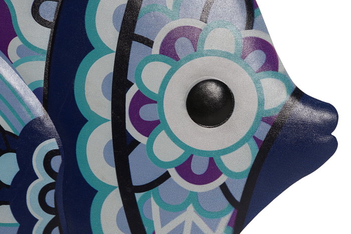 DKD Home Decor Decoración de Pared Metal Pez Surtido