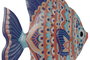 DKD Home Decor Decoración de Pared Metal Pez Surtido
