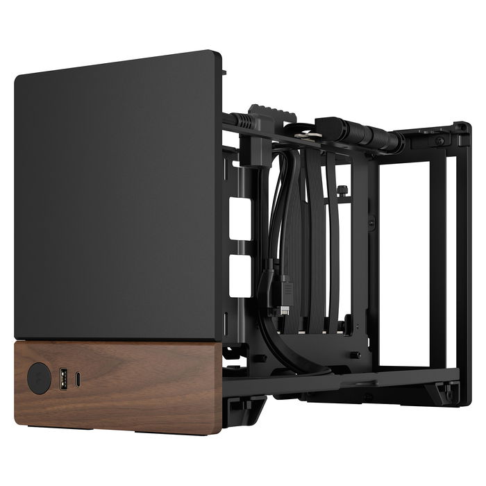 Fractal Design Terra Grafito Caja de PC Small Form Factor Mini-ITX Aluminio, Nuez 10.4L
