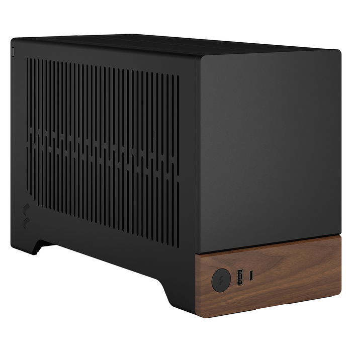 Fractal Design Terra Grafito Caja de PC Small Form Factor Mini-ITX Aluminio, Nuez 10.4L