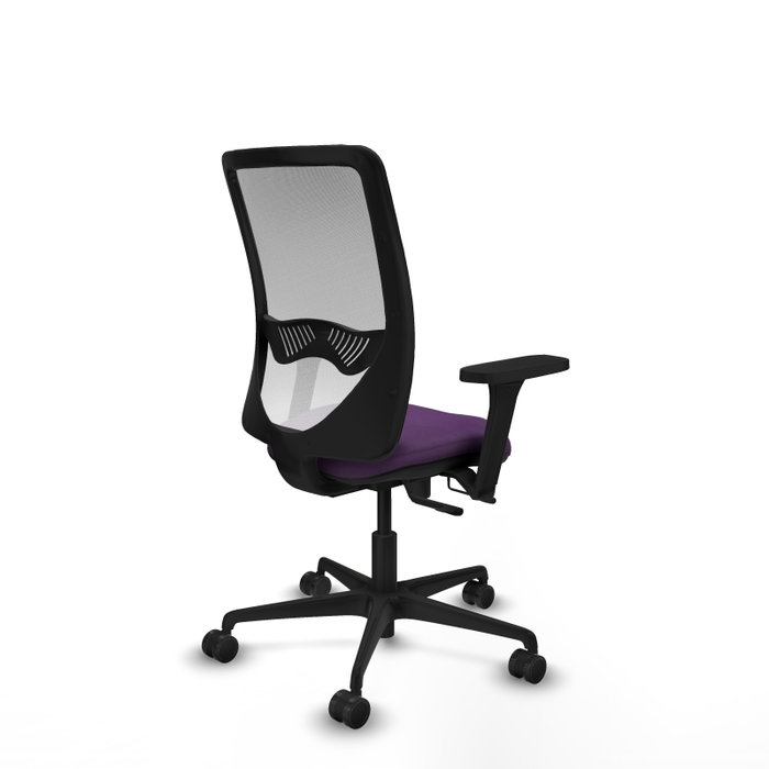 PIQUERAS Y CRESPO Silla de oficina Zulema con mecanismo Sincro/Traslack, Morado y Blanco