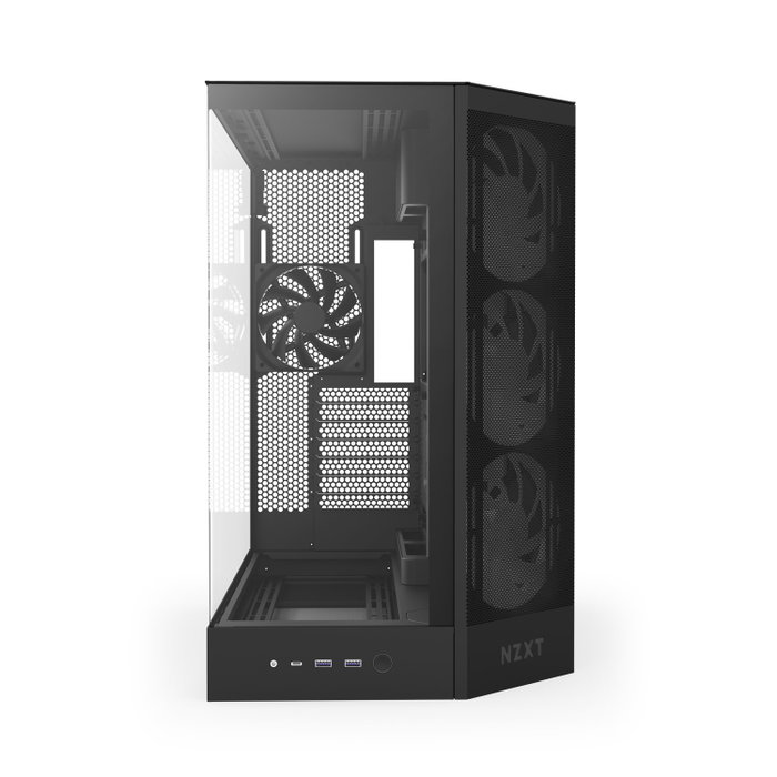 NZXT H9 Flow RGB All Black Midi Tower Case