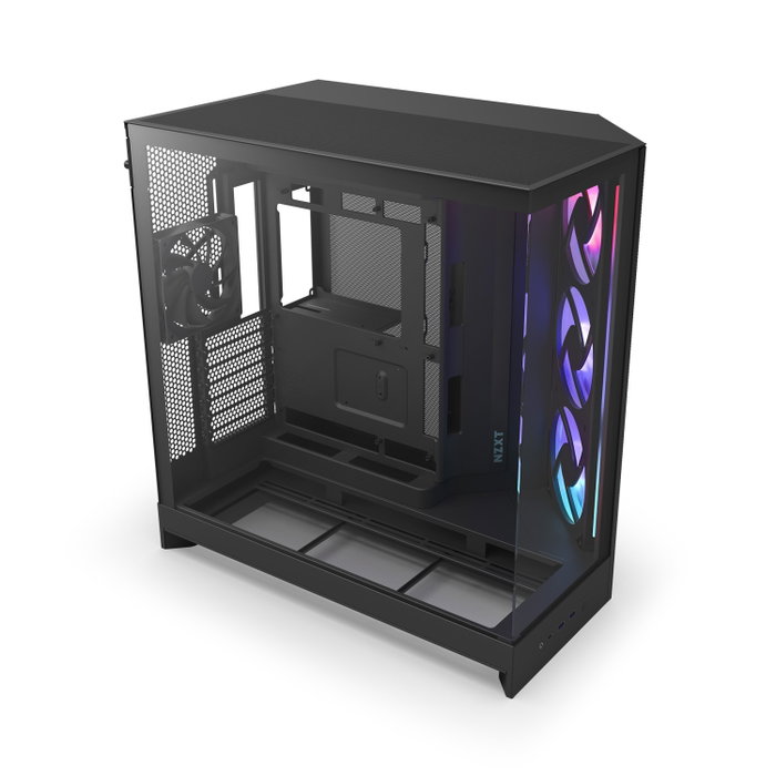 NZXT H9 Flow RGB All Black Midi Tower Case