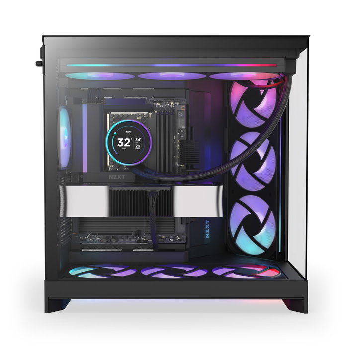 NZXT H9 Flow RGB All Black Midi Tower Case