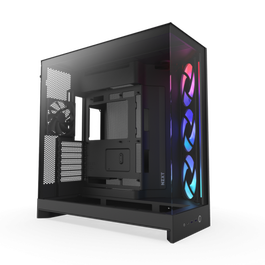 NZXT CM-H92FB-R1 Caja NZXT H9 Flow RGB Dual-Chamber Mid-Tower con Ventiladores RGB - Todo Negro