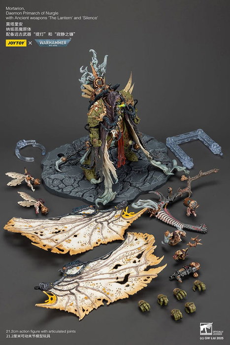 Joy Toy (CN) Warhammer 40k Mortarion Daemon Primarch of Nurgle 1/18 con armas The Lantern y Silence Joy Toy (CN) Warhammer 40k Mortarion Daemon Primarch of Nurgle 1/18 con armas The Lantern y Silence