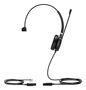 Yealink YHS36 Mono Headset Auricular con Cable de Diadema, Conexión QD a RJ13
