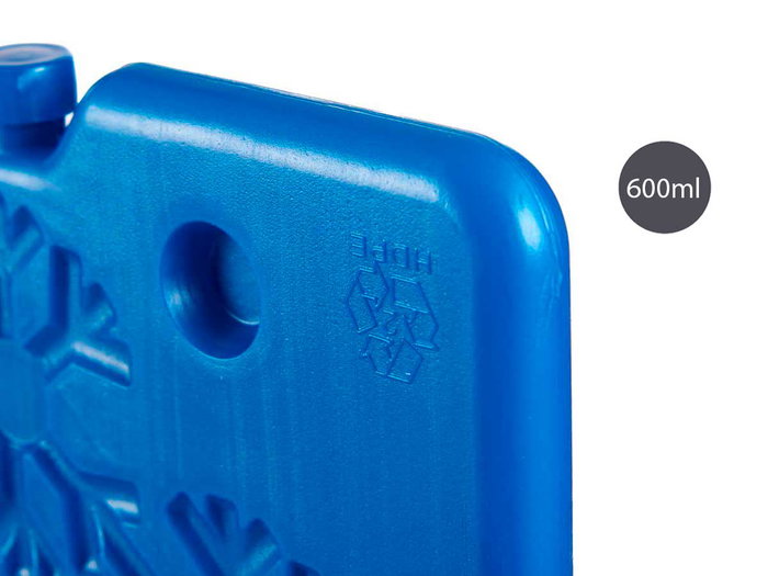 Leknes Acumulador Frío 600ml Plástico Azul 30x1.5x20 cm (Set de 12)