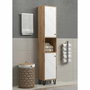 Trendteam Armario alto Serie Touch Blanco/Marrón
