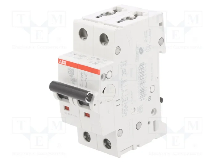 ABB S200 Interruptor magnetotérmico 50A 2 polos 6kA ABB S200 Interruptor magnetotérmico 50A 2 polos 6kA