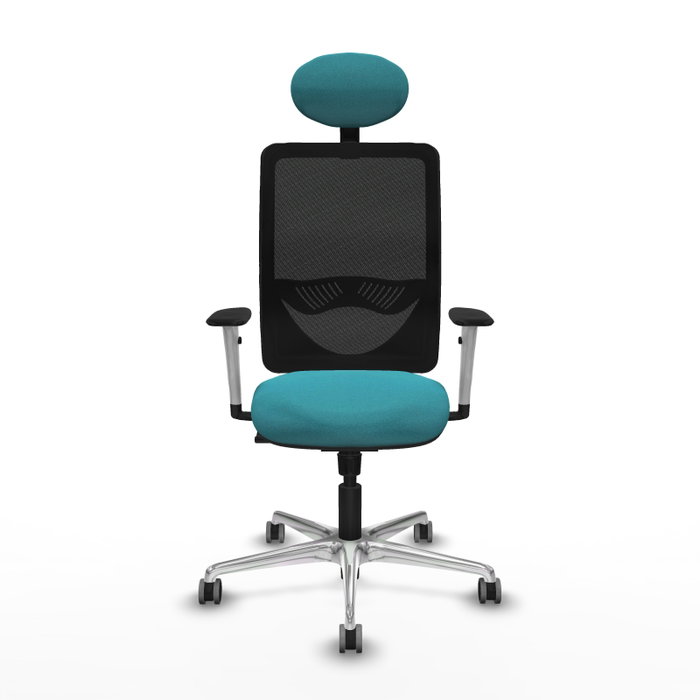 PIQUERAS Y CRESPO Silla de oficina Zulema con mecanismo Sincro, Turquesa y Negro PIQUERAS Y CRESPO Silla de oficina Zulema con mecanismo Sincro, Turquesa y Negro