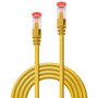 LINDY 47771 Cable de Red Ethernet Cat6 30 Metros S/FTP Blindado, Conectores RJ-45 Chapados en Oro, Color Amarillo