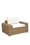 DKD Home Decor Sillón Terraza Y Jardin Marron Claro Beige 87 x 63 x 111 cm