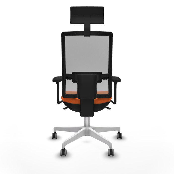 PIQUERAS Y CRESPO Silla de oficina Horna con mecanismo Sincro, Naranja y Gris PIQUERAS Y CRESPO Silla de oficina Horna con mecanismo Sincro, Naranja y Gris