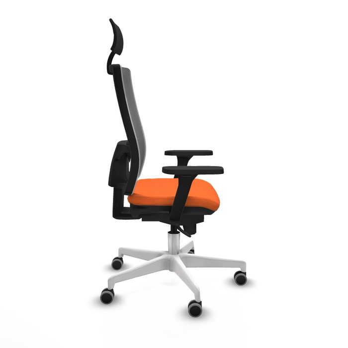 PIQUERAS Y CRESPO Silla de oficina Horna con mecanismo Sincro, Naranja y Gris PIQUERAS Y CRESPO Silla de oficina Horna con mecanismo Sincro, Naranja y Gris