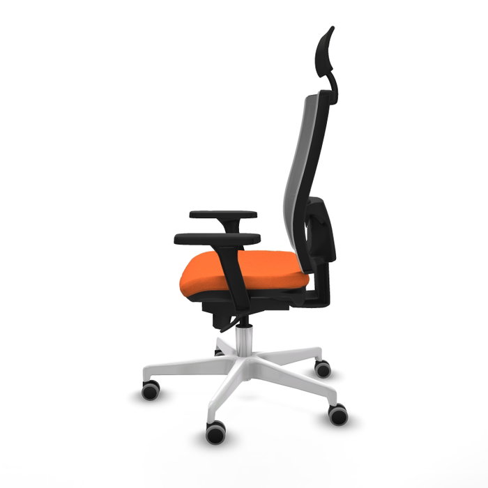PIQUERAS Y CRESPO Silla de oficina Horna con mecanismo Sincro, Naranja y Gris PIQUERAS Y CRESPO Silla de oficina Horna con mecanismo Sincro, Naranja y Gris